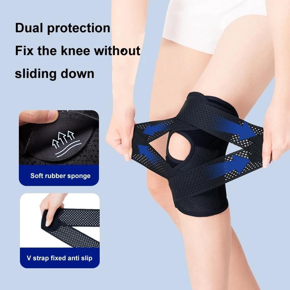 Breathable Knee Support Brace With Adjustable Patella Strap 3