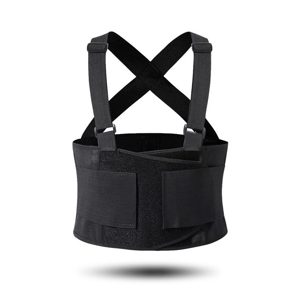 Adjustable Back Support Belt With Suspenders For Heavy Lifting And Lumbar Support 1