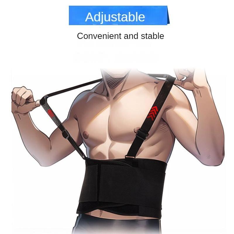 Adjustable Back Support Belt With Suspenders For Heavy Lifting And Lumbar Support 4