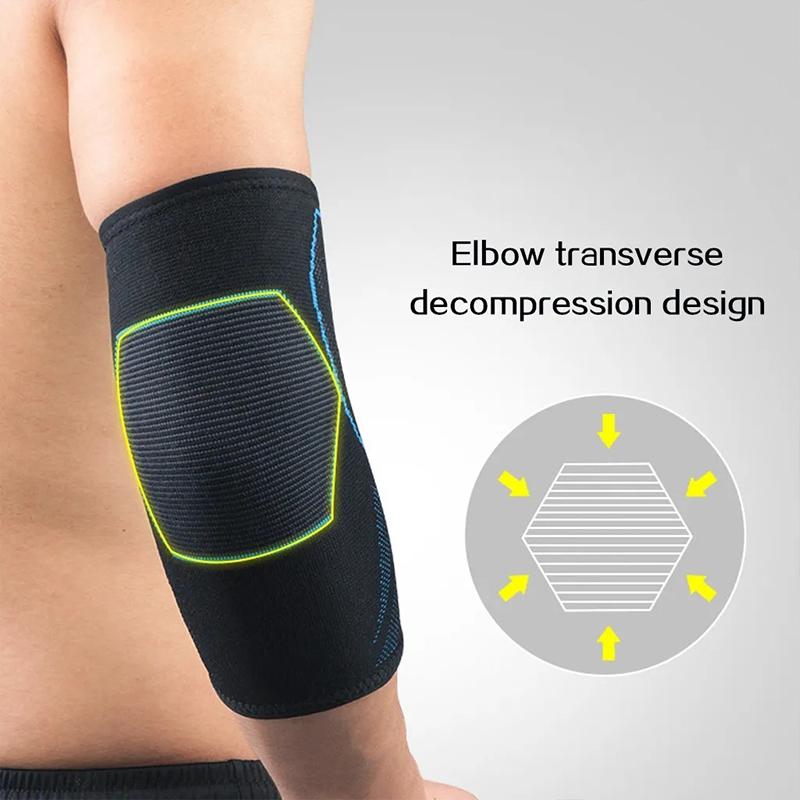 Non Slip Cycling Elbow Pads Breathable Sports Elbow Support For Outdoor Fitness 4