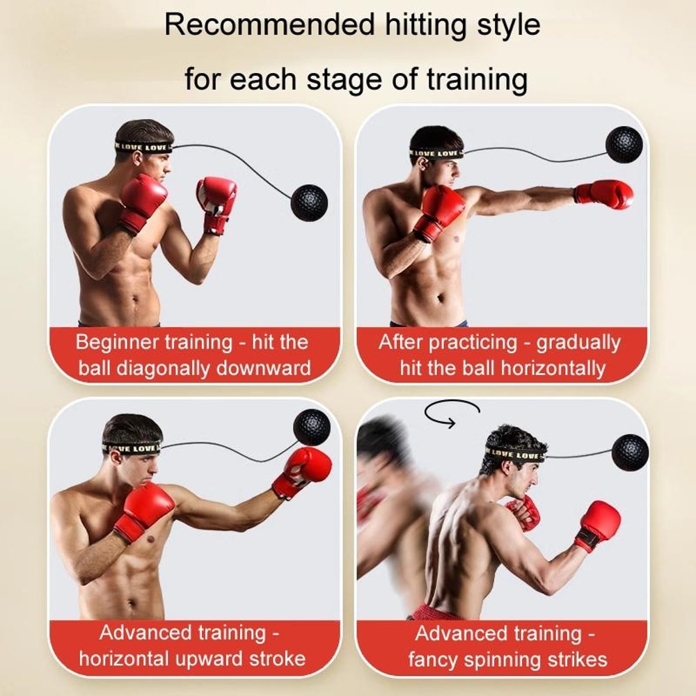 Boxing Reflex Ball With Headband For Speed And Coordination Training 4