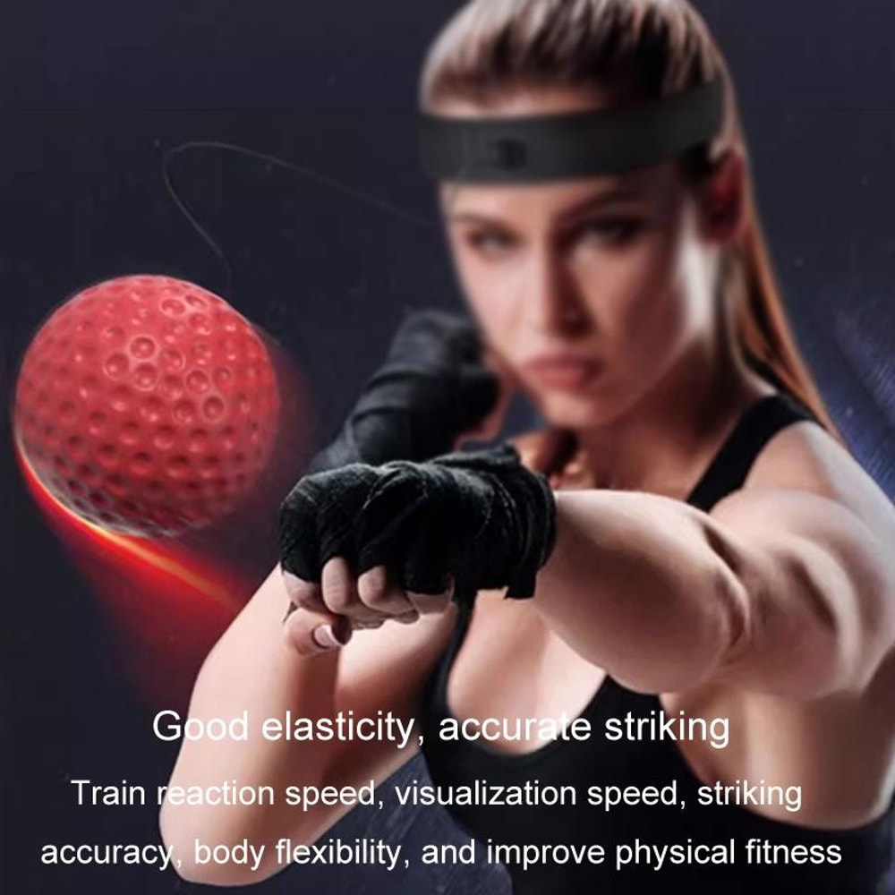 Boxing Reflex Ball With Headband For Speed And Coordination Training 6