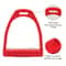 High Strength Engineering Plastic Stirrup With NonSlip Rubber Pads 3