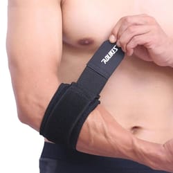 adjustable tennis elbow support brace with forearm compression sleeve