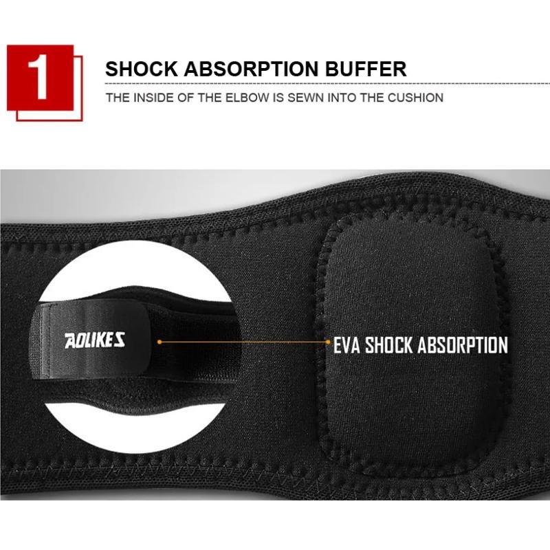 Adjustable Tennis Elbow Support Brace With Forearm Compression Sleeve 2
