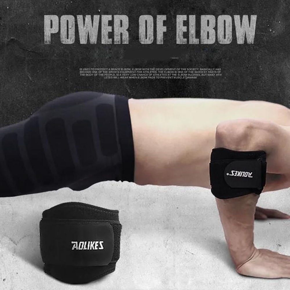 Adjustable Tennis Elbow Support Brace With Forearm Compression Sleeve 7