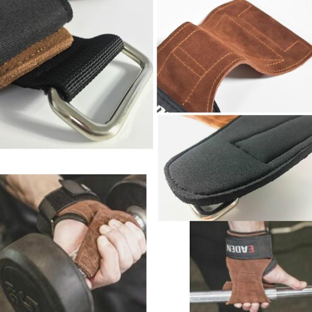 Pull Up Booster Gloves With Non Slip Wrist Support Belt 1