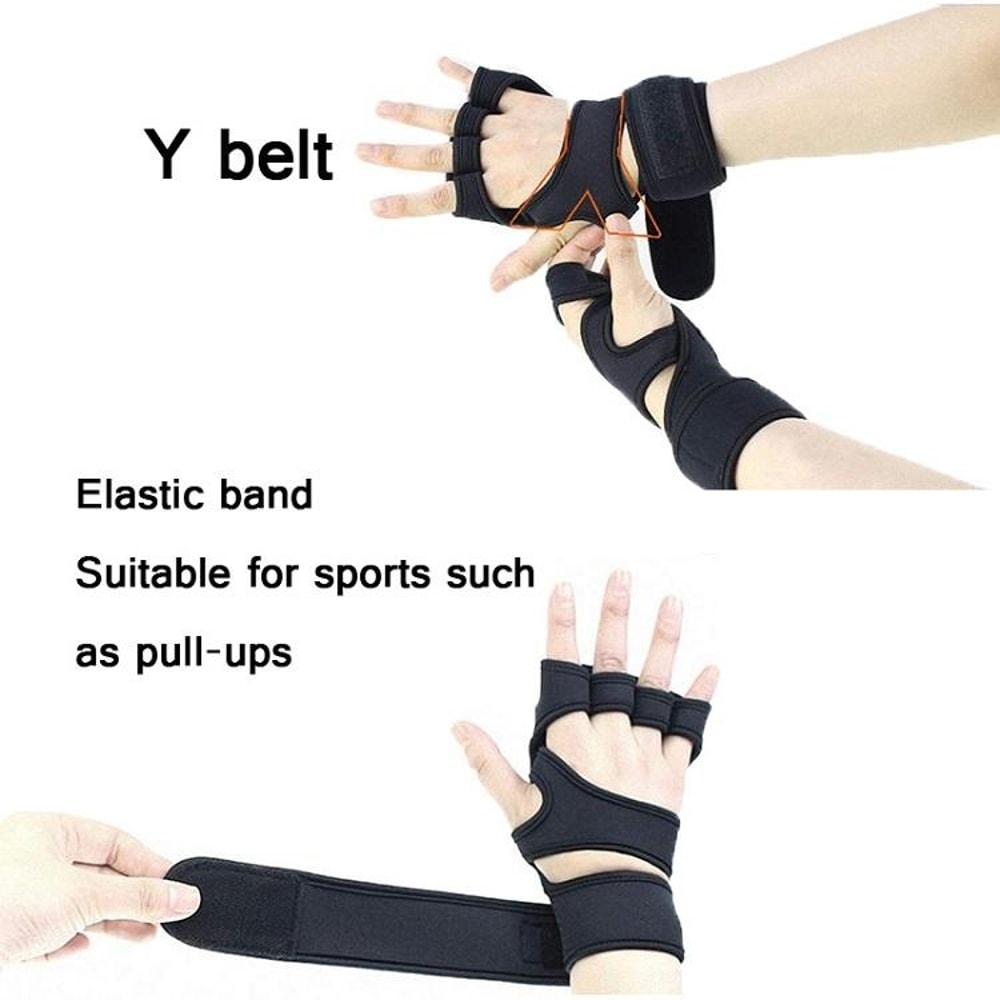 Premium Half Finger Workout Gloves With NonSlip Grip Wrist Support 2