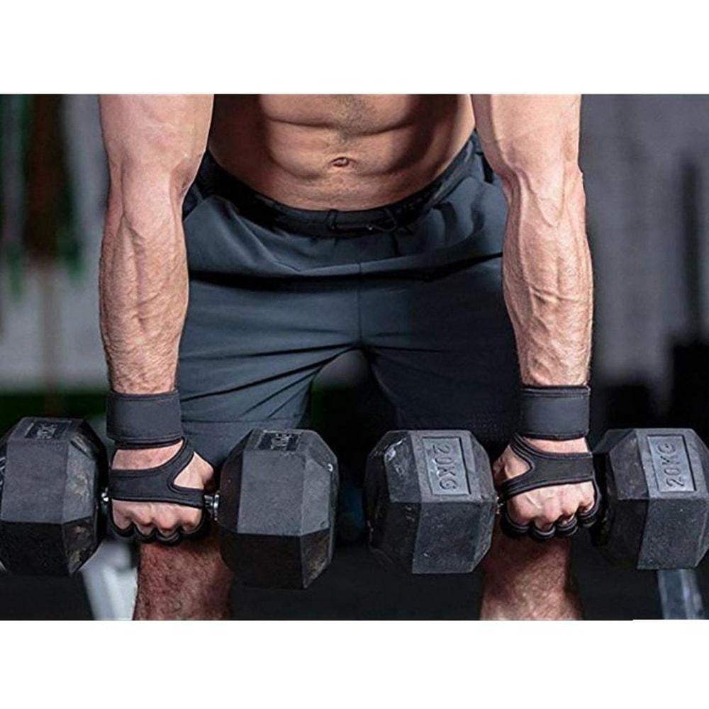 Premium Half Finger Workout Gloves With NonSlip Grip Wrist Support 6