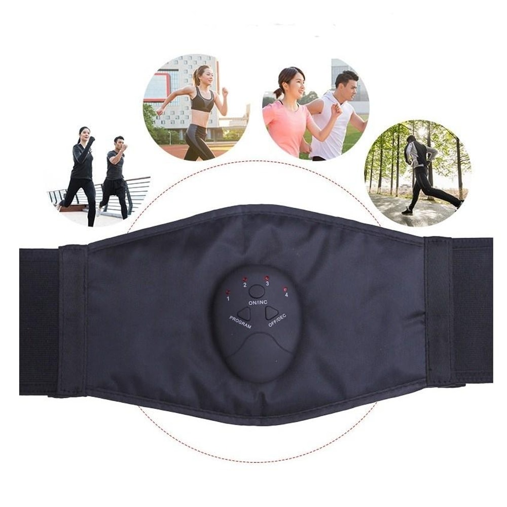 Fitness Belt Abdominal Muscle Stimulator Rechargeable Home Workout