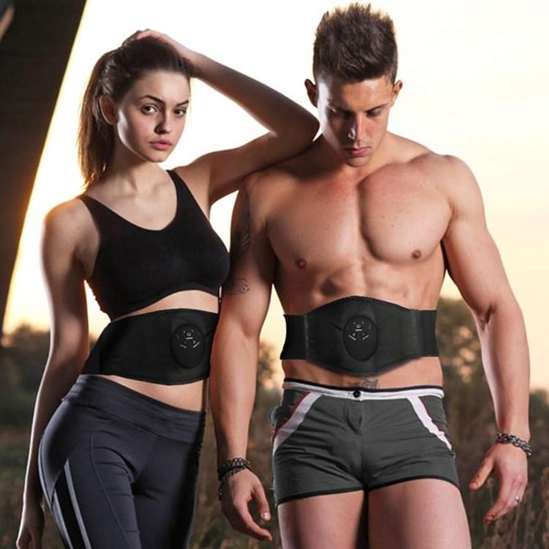 Fitness Belt Abdominal Muscle Stimulator Rechargeable Home Workout