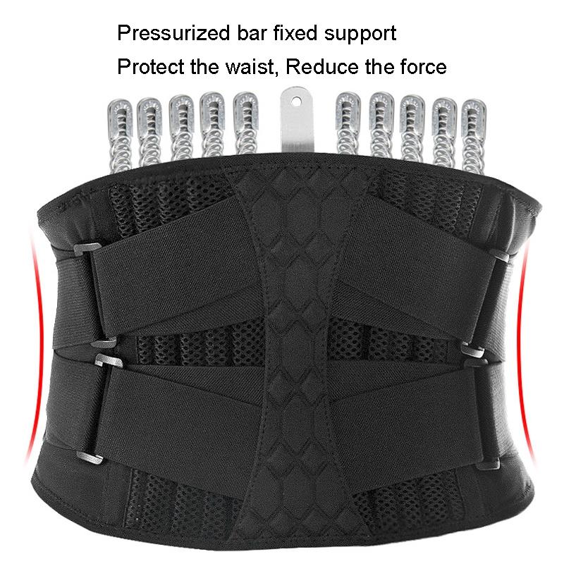 Mens Steel Plate Weightlifting Belt For Squats Abdominal Support 3