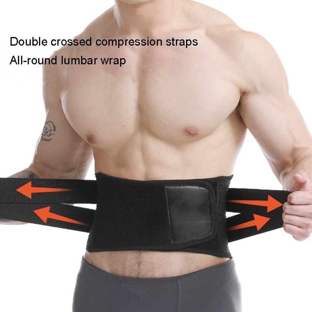 Mens Steel Plate Weightlifting Belt For Squats Abdominal Support 4