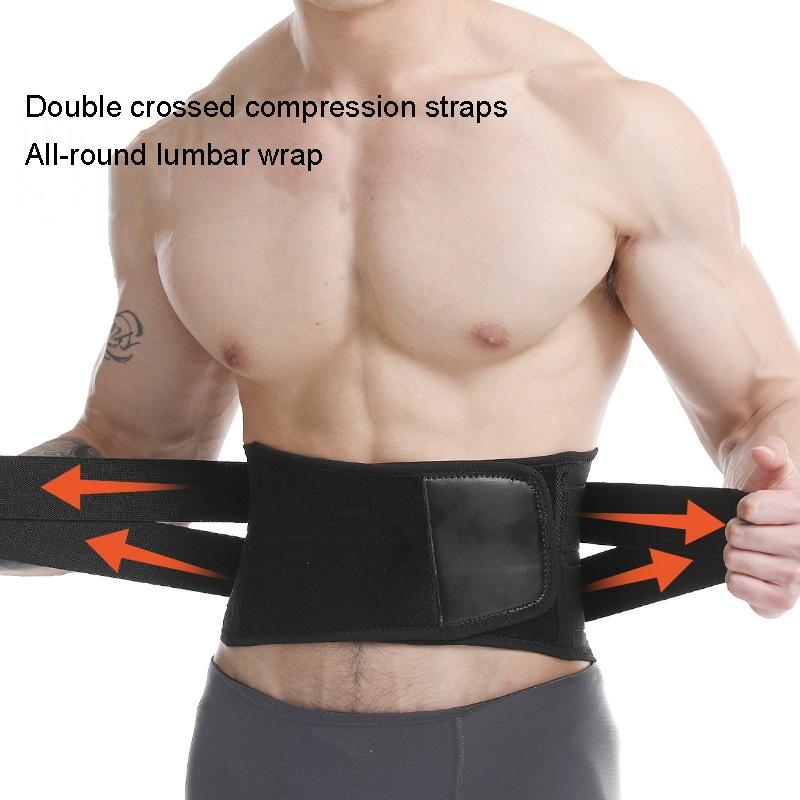 Mens Steel Plate Weightlifting Belt For Squats Abdominal Support 4