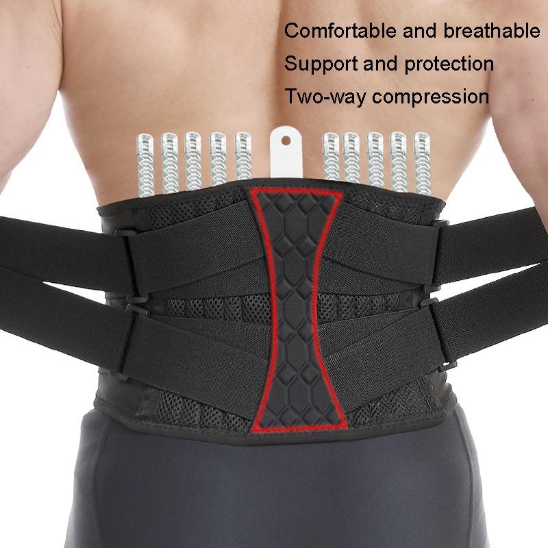 Premium Mens Steel Plate Weightlifting Belt For Squats Abdominal Support 5