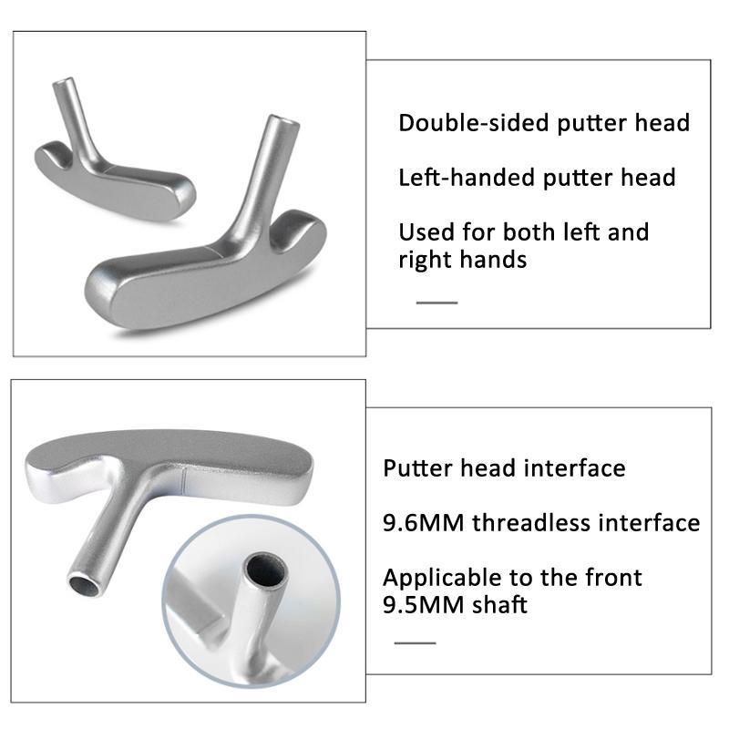 Precision Golf Putter Replacement Head Double-Sided for Shaft