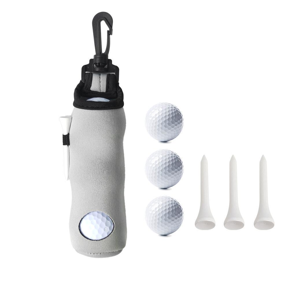 Golf Ball Sleeve With Balls Tees Waist Bag 7