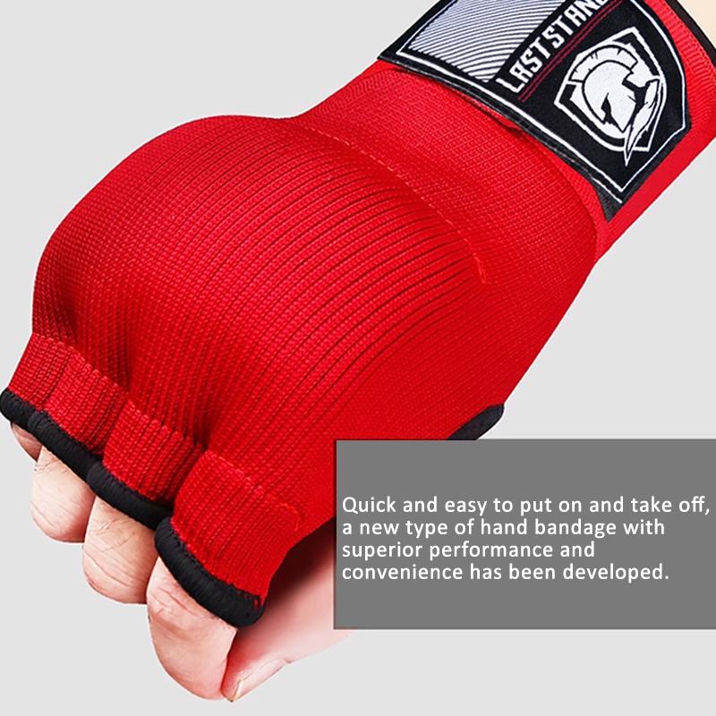 Half Finger Gel Boxing Training Gloves with Sanda Wrist Guard Support