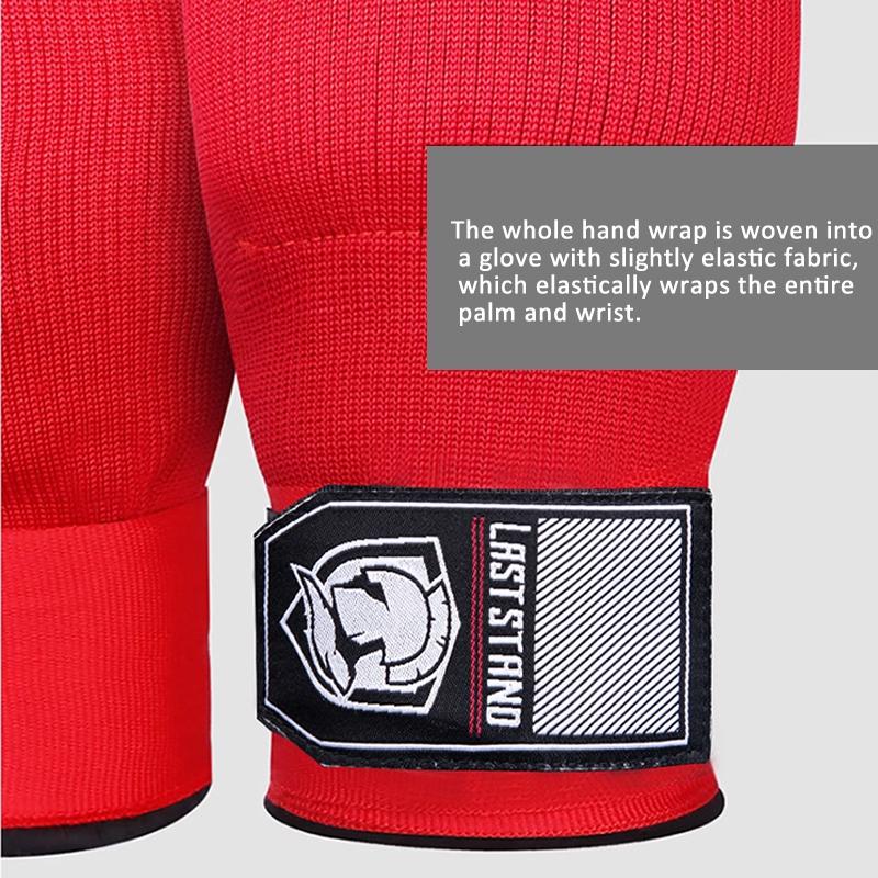 Half Finger Gel Boxing Training Gloves with Sanda Wrist Guard Support
