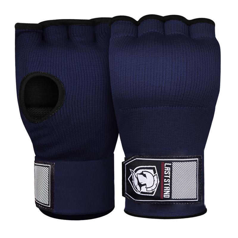 Half Finger Gel Boxing Training Gloves with Sanda Wrist Guard Support