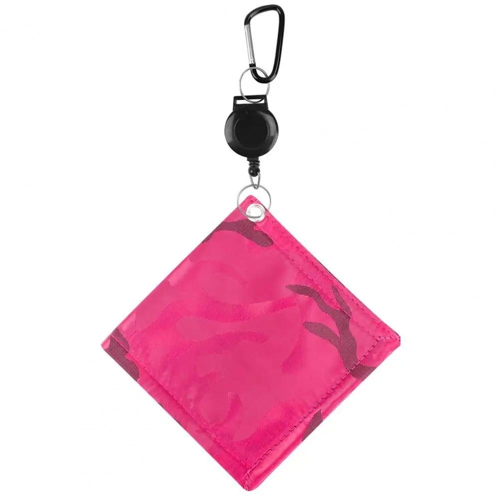 Retractable Golf Ball Cleaning Towel Portable Golf Accessory With Easy Draw String 8