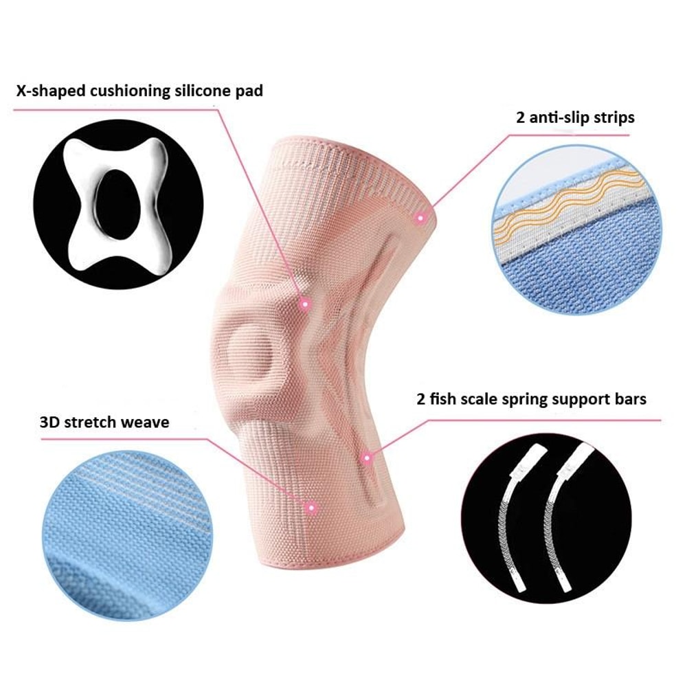 Premium Silicone Knee Brace For Meniscus Injury Relief Sports Support 2
