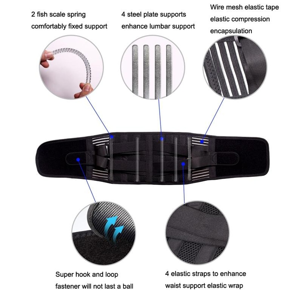 Premium Double Compression Weightlifting Belt For Ultimate Waist Support 2