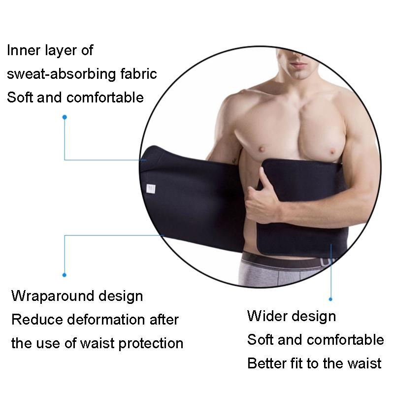 Premium Fitness Waist Belt Wide Sweat Waist Trainer & Waist Trimmer Belt for Workout, Slimming & Core Support