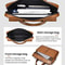 Vintage Business Tote Bag Waterproof Large Capacity Laptop Bag