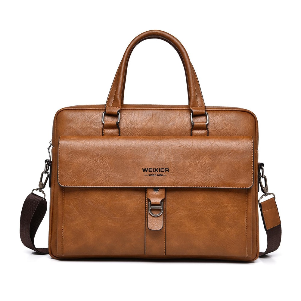 Vintage Business Tote Bag Waterproof Large Capacity Laptop Bag