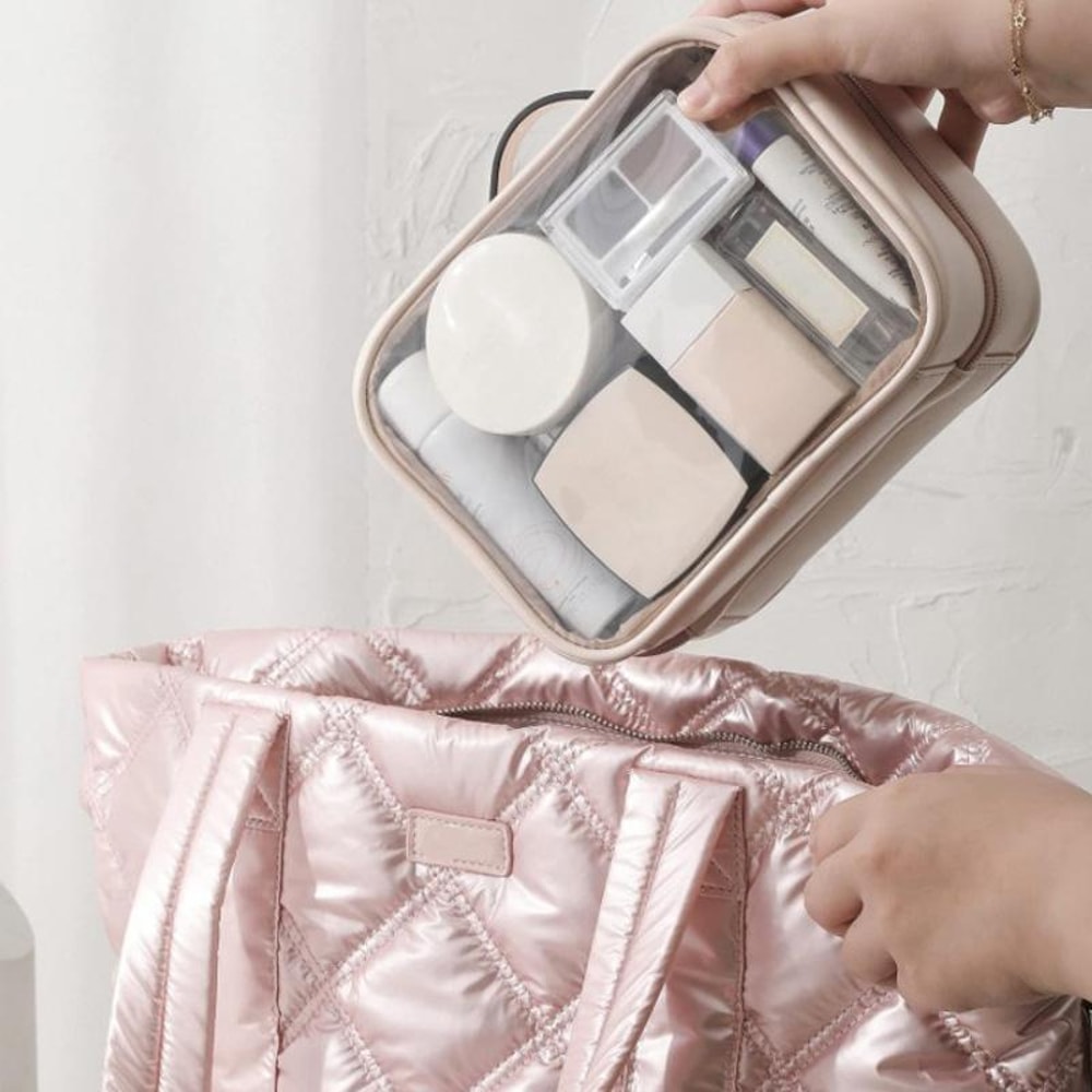 Portable Waterproof Travel Makeup Bag Large Capacity Toiletry Organizer