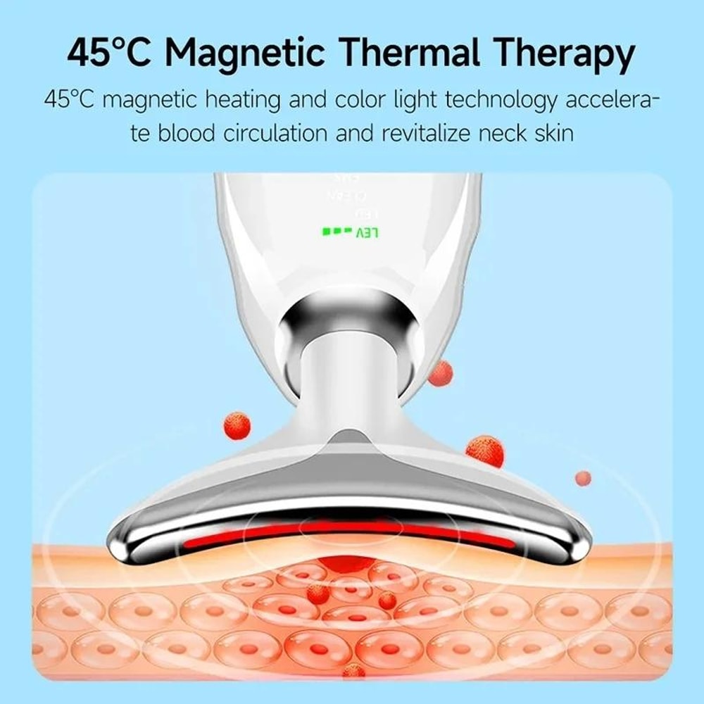 Rechargeable Heated Neck Massager And Face Beauty Device 11