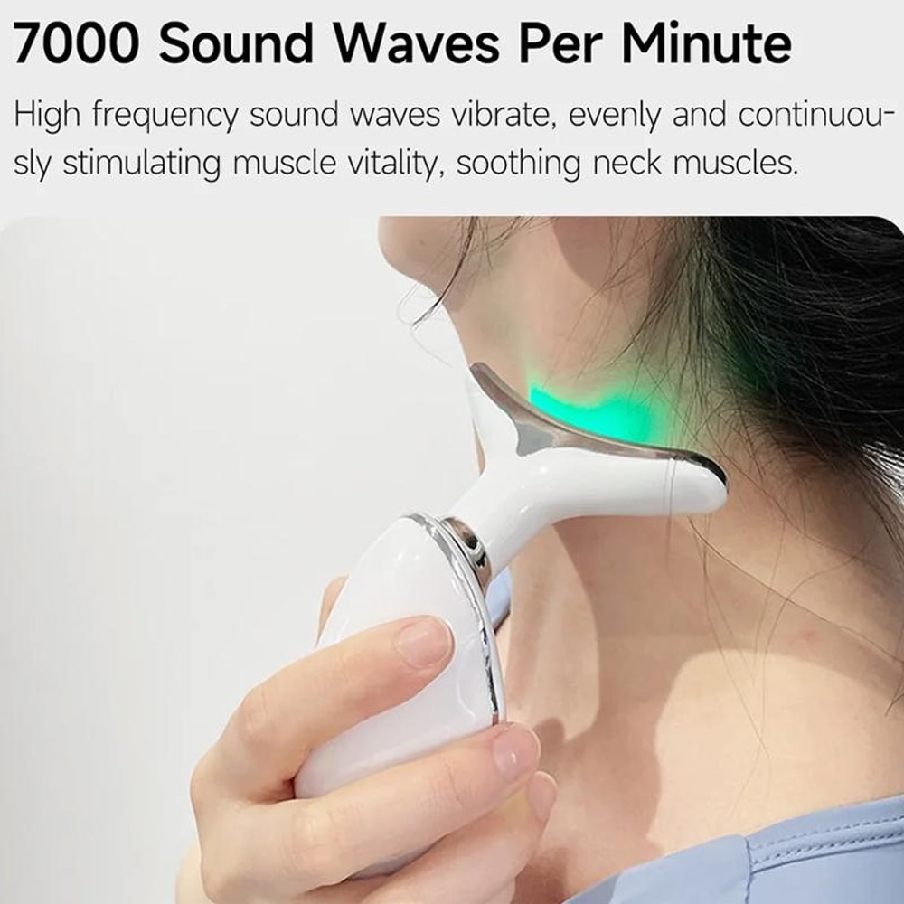 Rechargeable Heated Neck Massager And Face Beauty Device 4