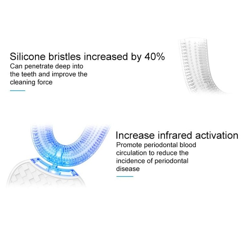 Silicone Electric Automatic Toothbrush With Cleaning Modes 11