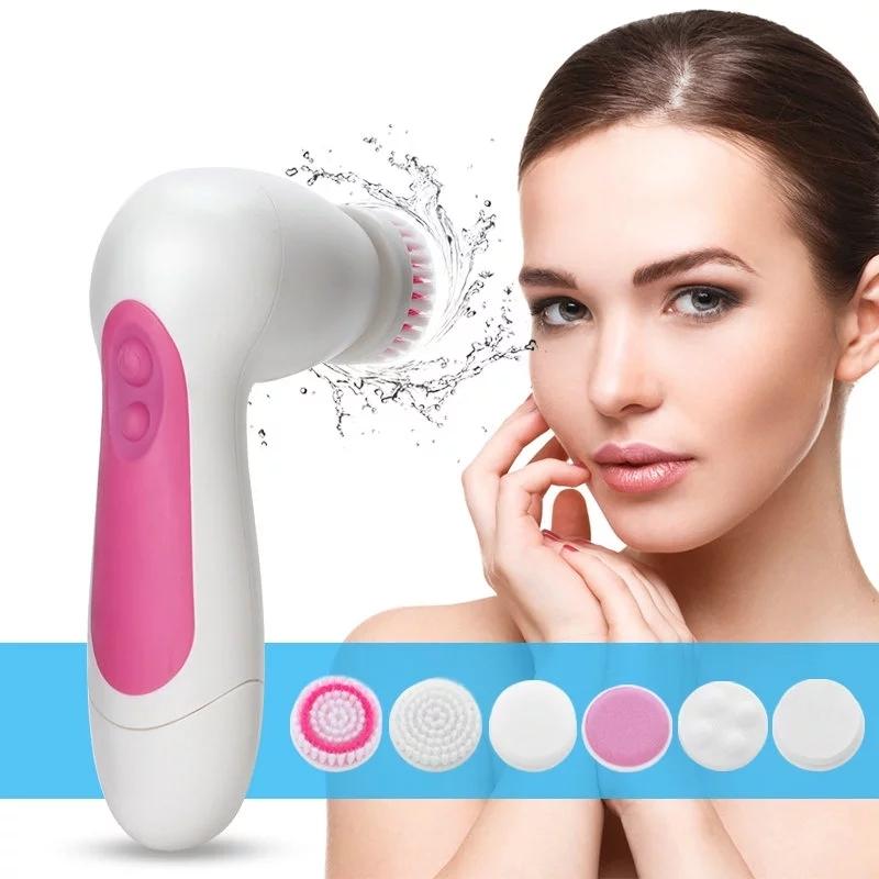 Facial Cleansing Brush Electric Face Massager and Exfoliating Skin Care Brush