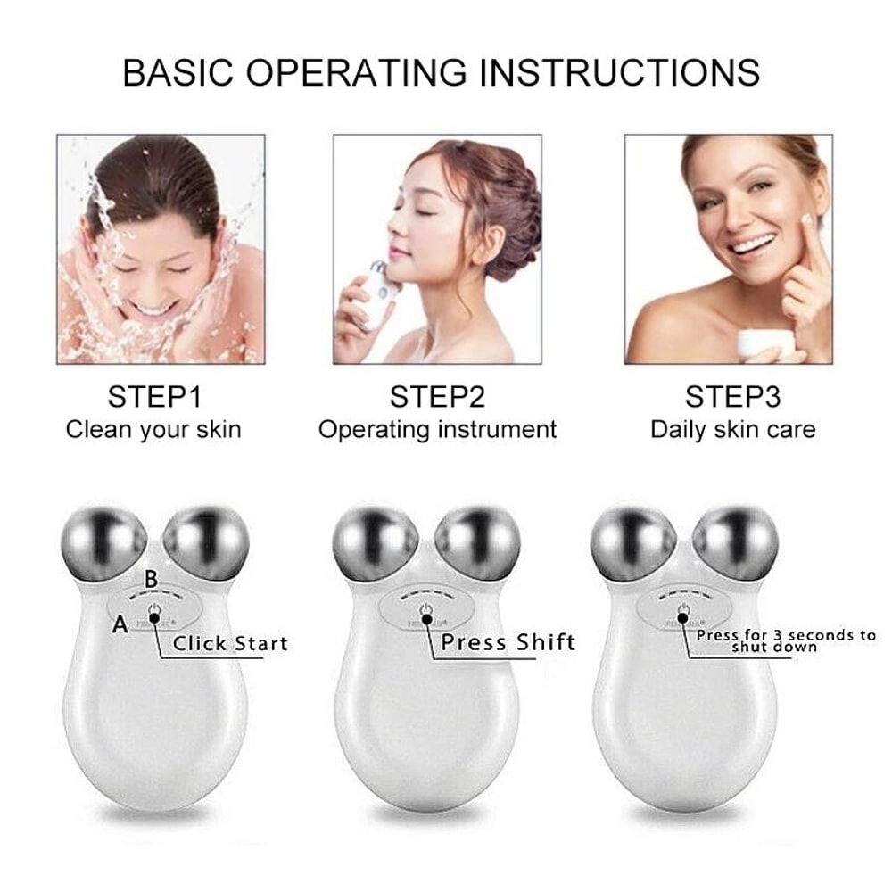 Microcurrent Facial Device For Face Sculpting Fine Lines And Skin Toning 2