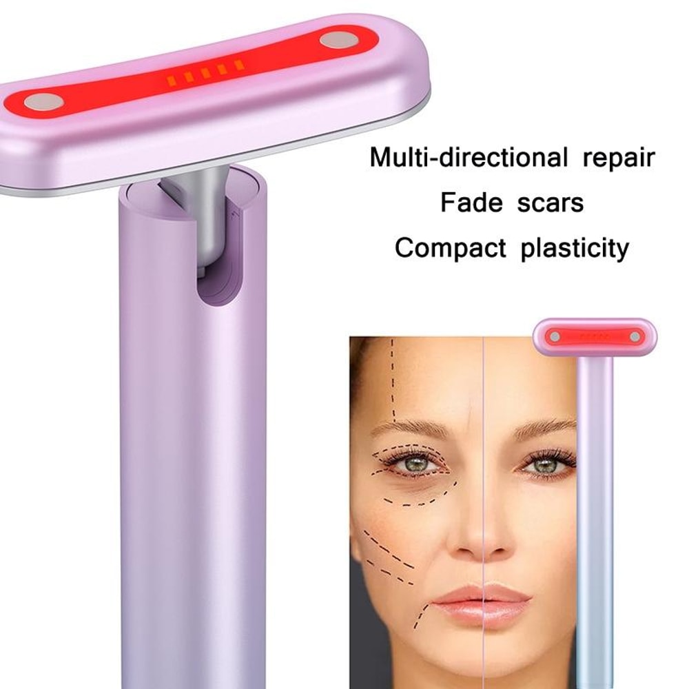 Microcurrent Eye Massager with Iontophoresis for Under Eye Care and Facial Firming