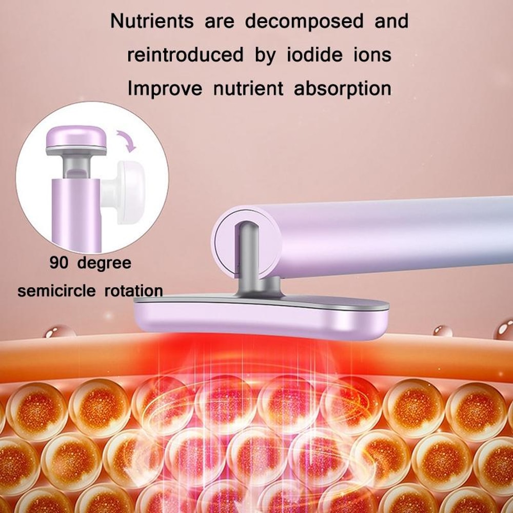 Microcurrent Eye Massager with Iontophoresis for Under Eye Care and Facial Firming