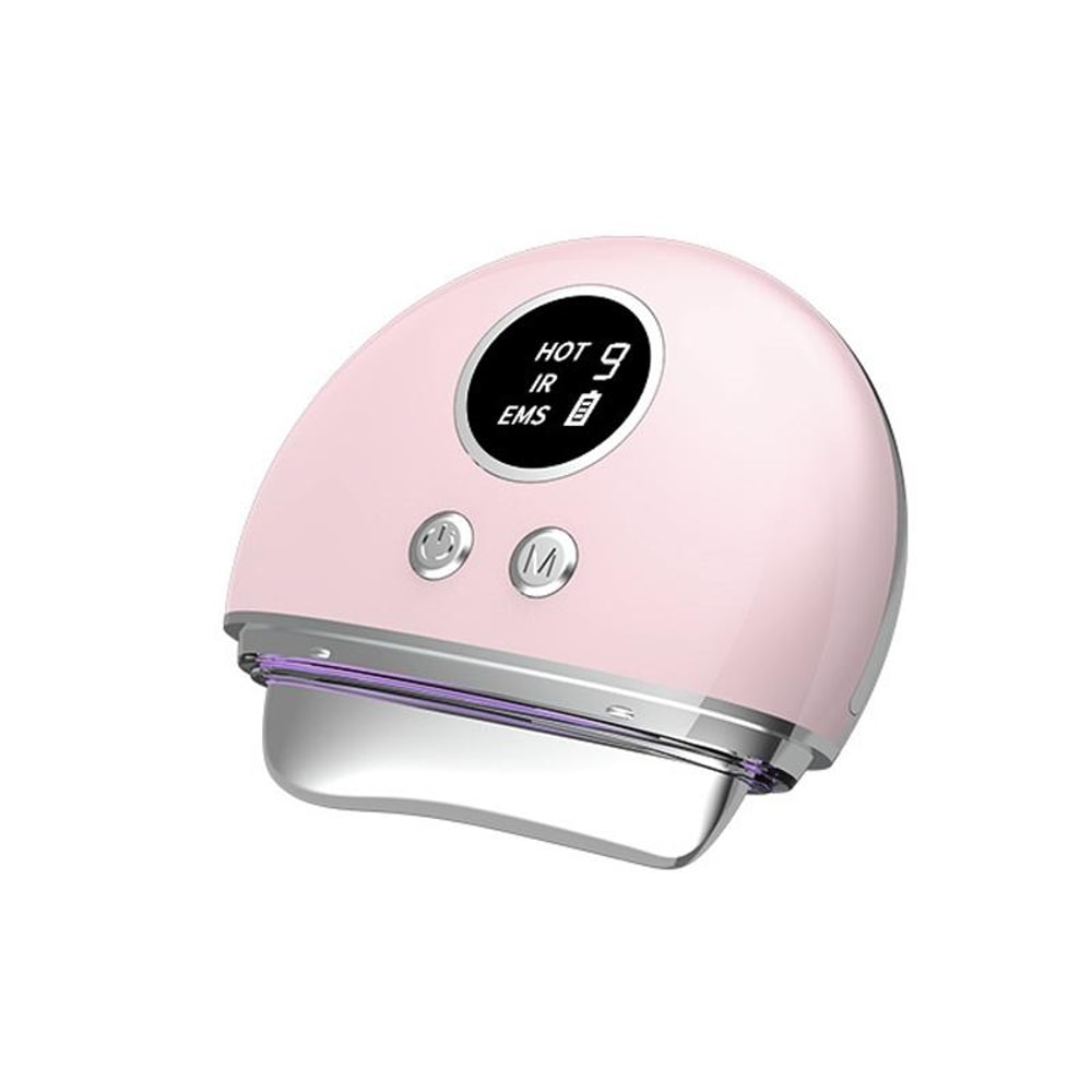 Microcurrent Electric Facial Massager with Heated and LED Light Therapy