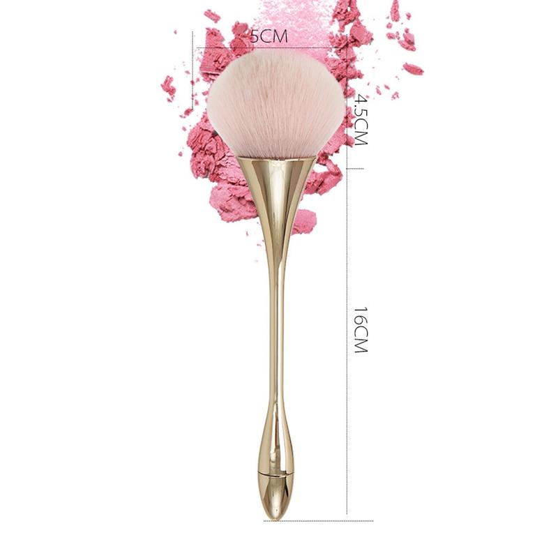Large Round Head Synthetic Makeup Brush For Powder Blush And Smooth Blending 3