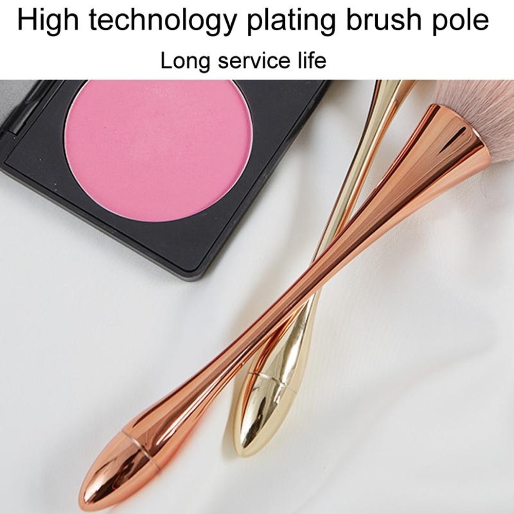 Large Round Head Synthetic Makeup Brush For Powder Blush And Smooth Blending 5