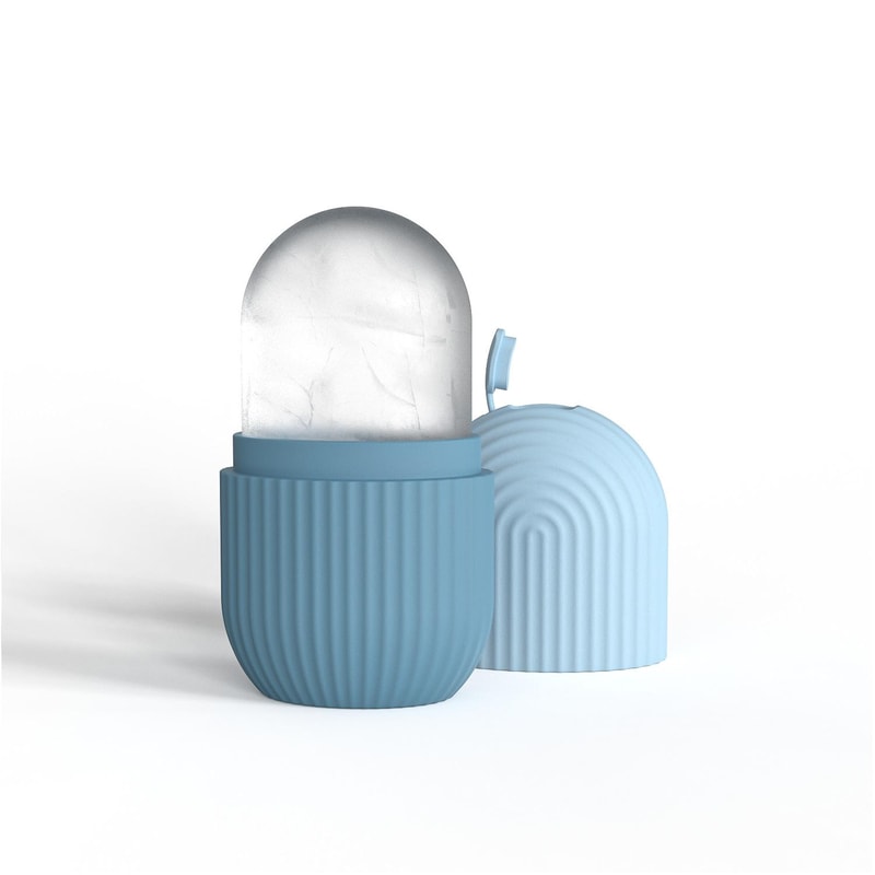 Wave Silicone Facial Ice Cube Mold For Face Cooling Massage 7