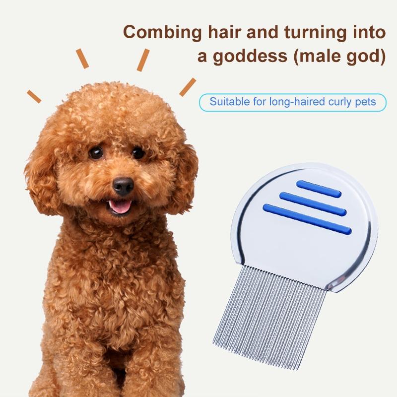 Stainless Steel Dog Flea Comb For Cats And Pets Fine Tooth Grooming Comb 7
