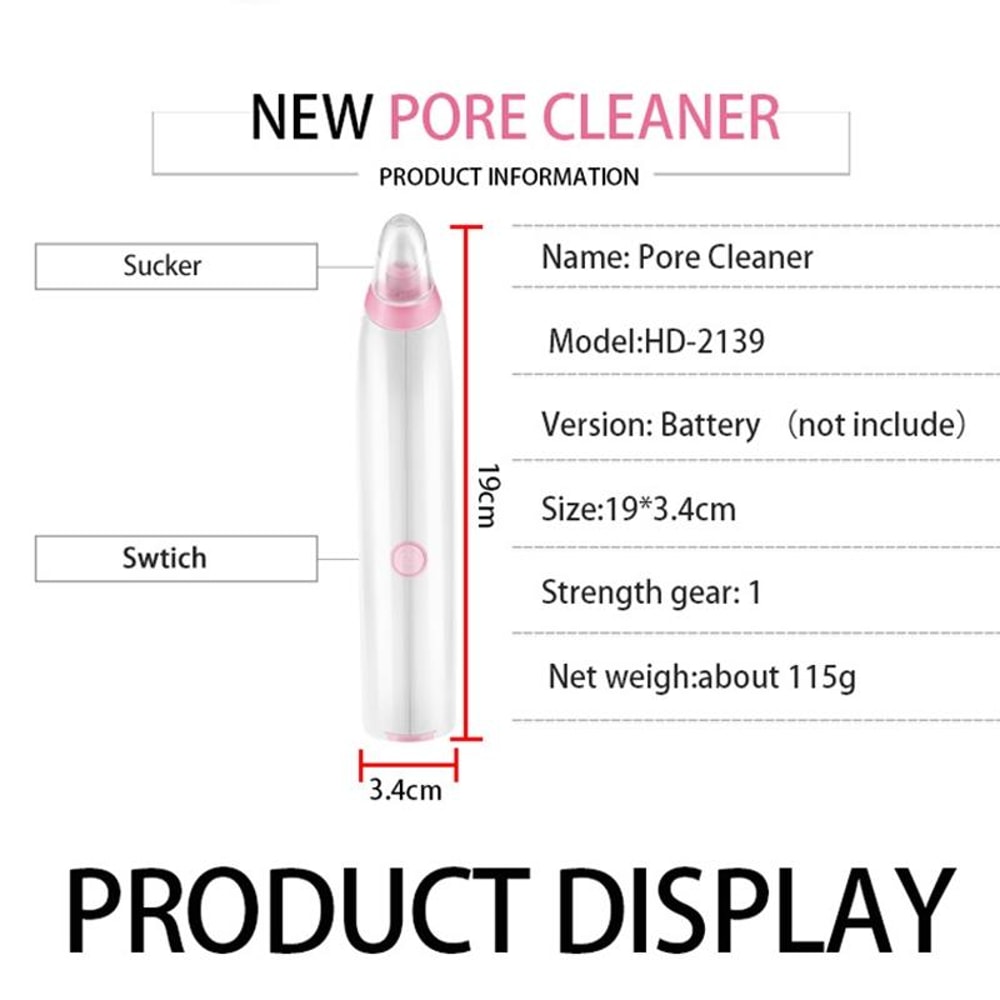 Blackhead Remover Facial Pore Cleaner Suction Device