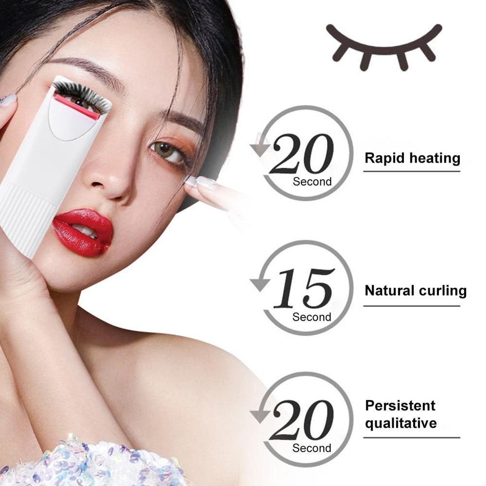 Zero Damage Heated Eyelash Curler For Natural Long Lasting Lift 2