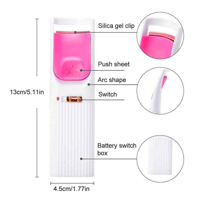 Zero Damage Heated Eyelash Curler For Natural Long Lasting Lift 4