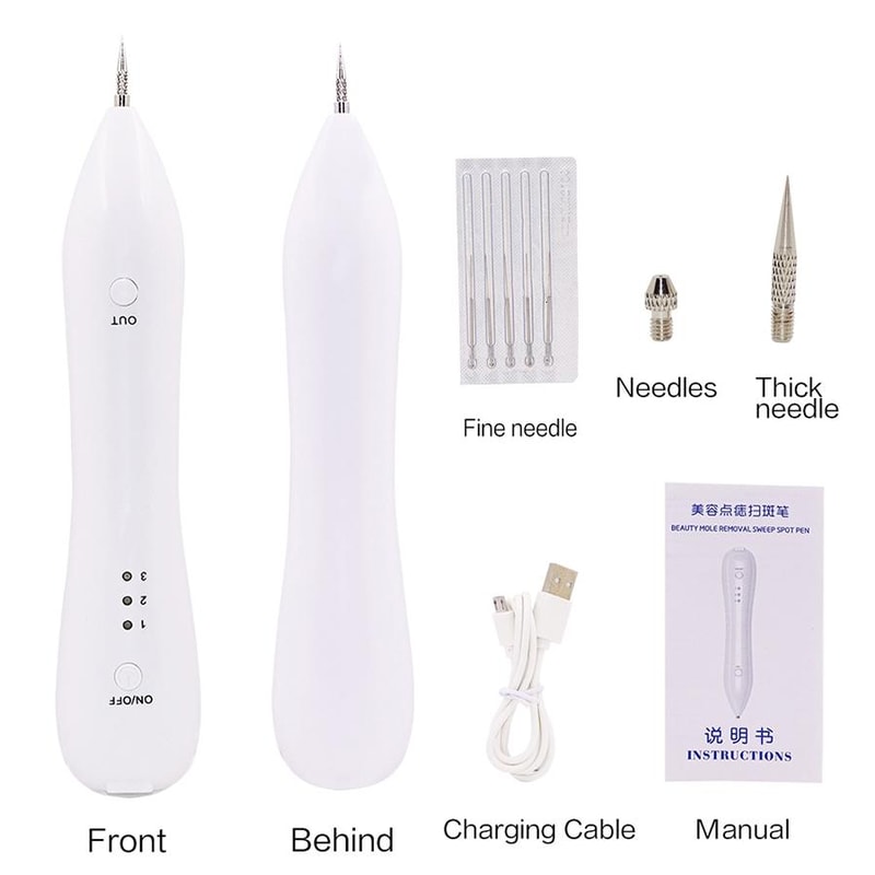 USB Plasma Pen Dark Spot Remover for Freckles Warts and Skin Tags