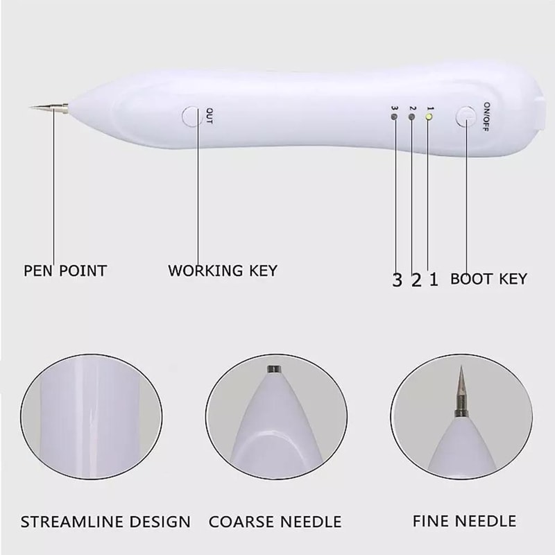 USB Plasma Pen Dark Spot Remover for Freckles Warts and Skin Tags