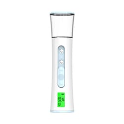 dual nozzle nano facial mist sprayer with skin moisture tester