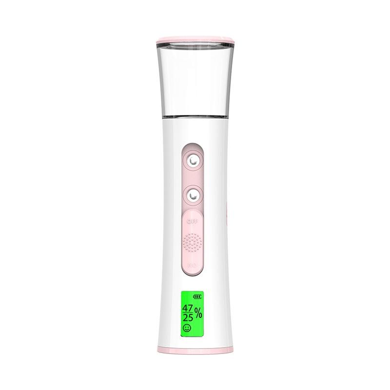 Dual Nozzle Nano Facial Mist Sprayer with Skin Moisture Tester
